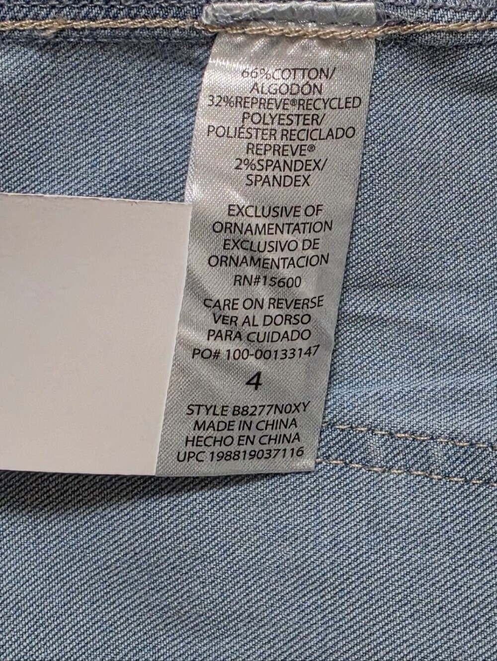 Democracy Carpenter Bermuda Denim Shorts Sailor Pockets Skyrise Ab Solution 4 - Picture 10 of 10